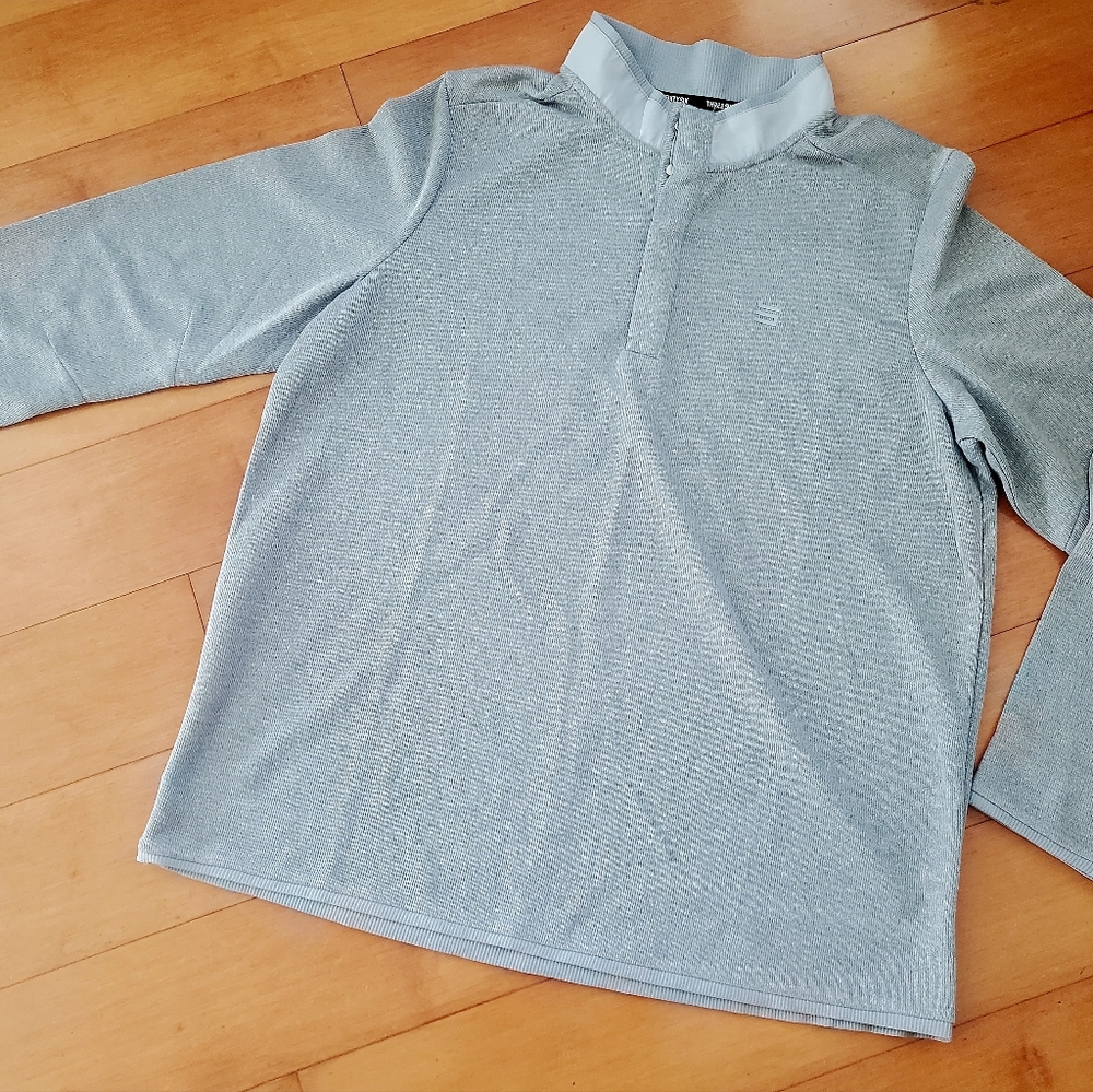 Men's Mock Neck Sweater, XL